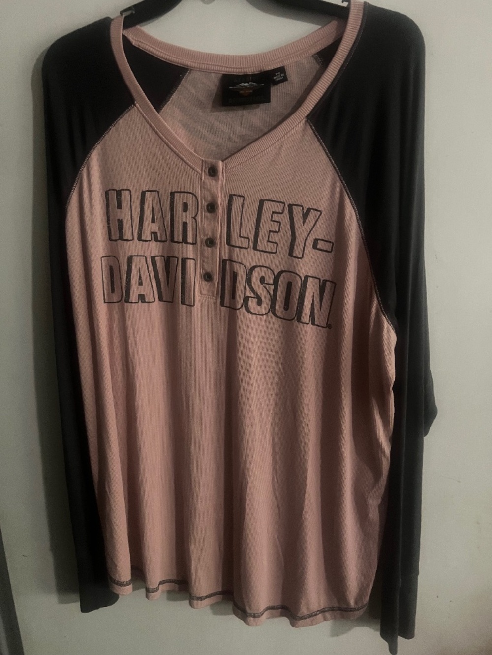 Womens Long Sleeve Harley Davidson Shirt , Size 2W